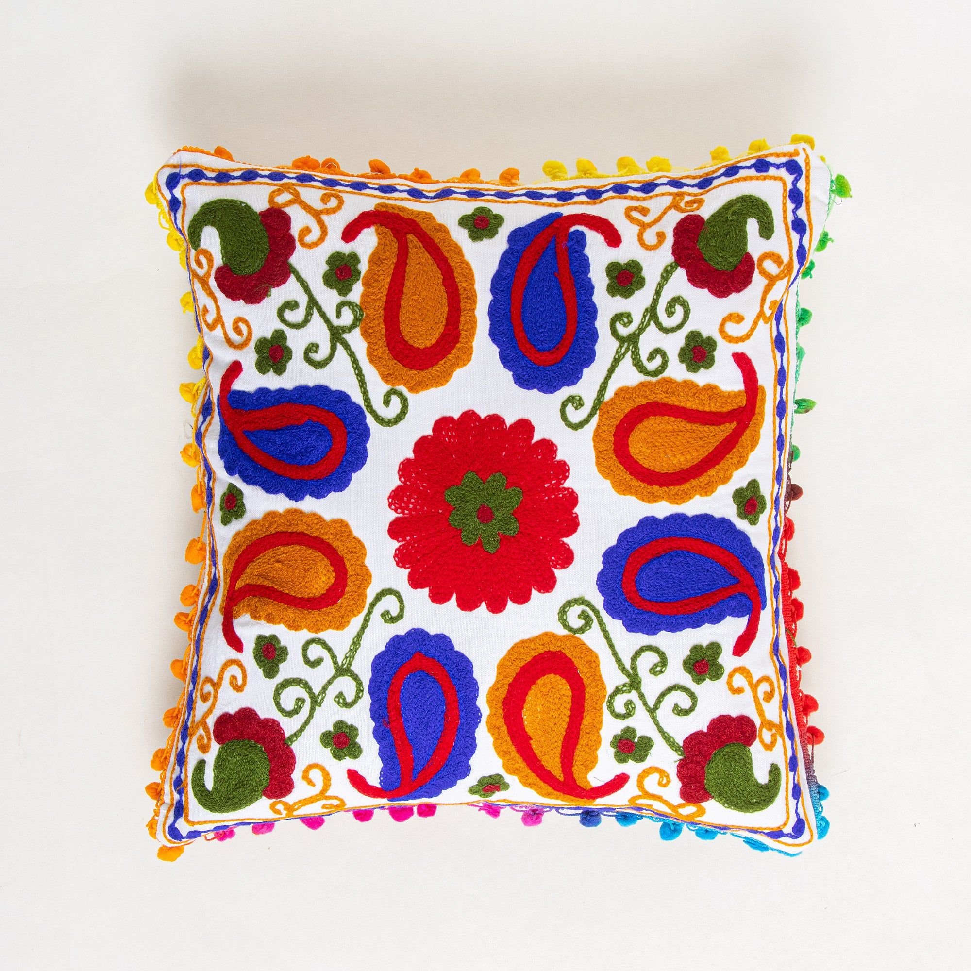 Cotton Embroidered Cushion Covers